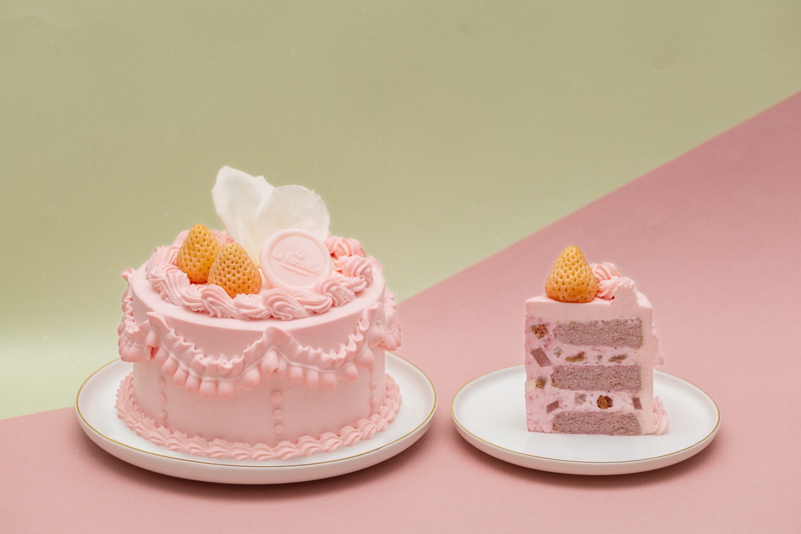 小編試食 玫瑰荔枝紅桑莓味la Famille情人節法式蛋糕 小編試食 橙新聞