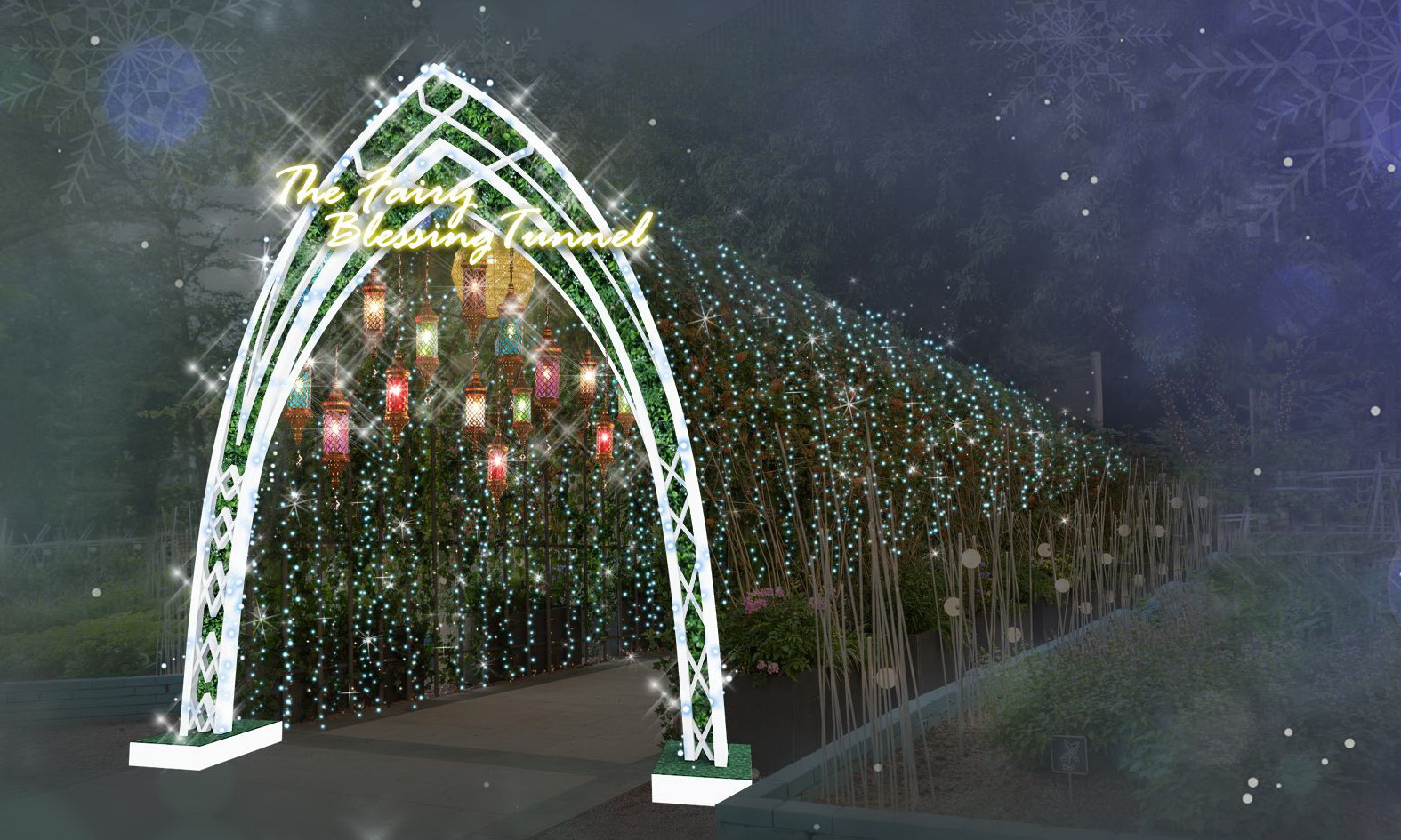 15米長「仙子星光許願長廊」，破天荒以仙子縷空燈飾營造浪漫氣氛滿溢的森林系光影長廊.jpg