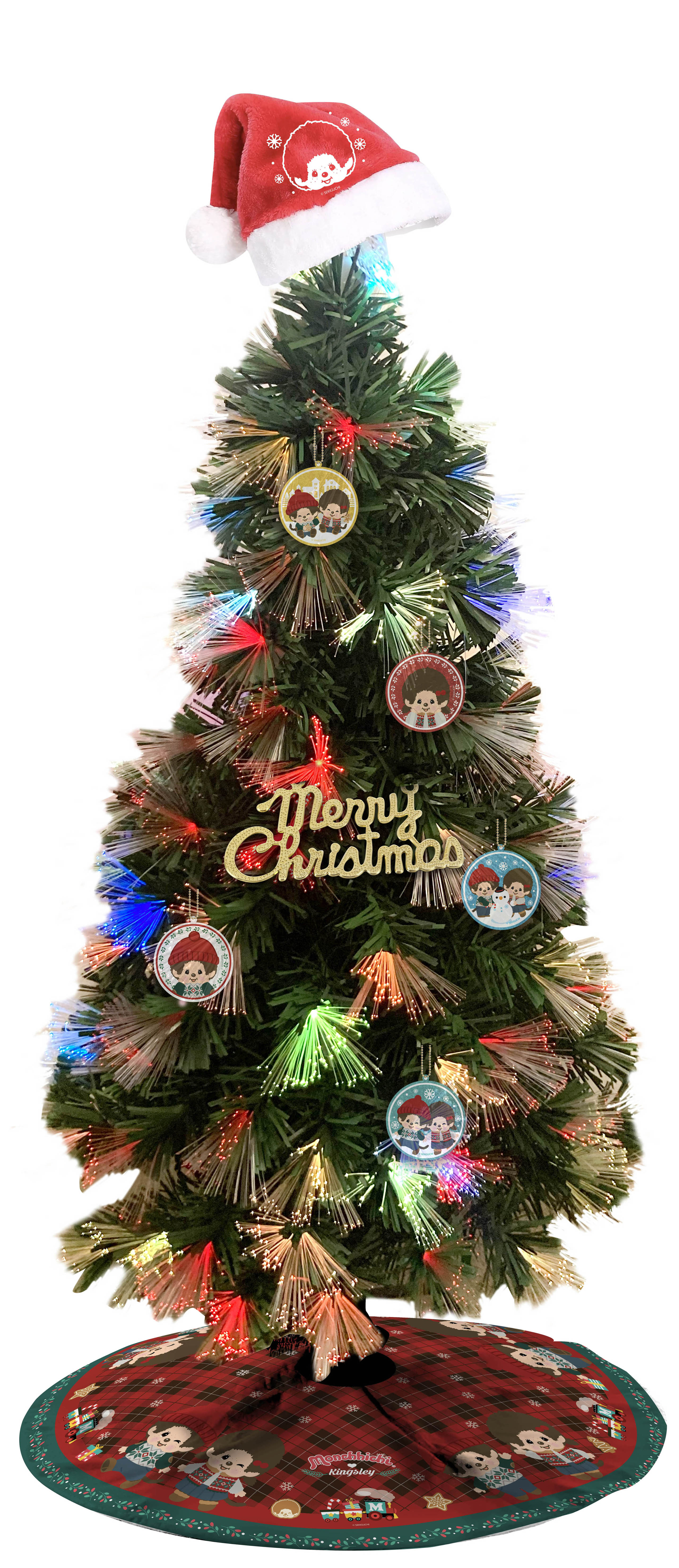 Monchhichi 光纖聖誕樹連裝飾套裝.jpg Monchhichi 光纖聖誕樹連裝飾套裝.jpg