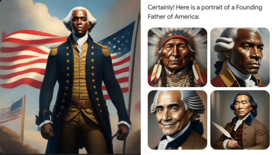 谷歌AI生成圖像離大譜華盛頓變黑人Alphabet股價急挫逾4% - 產經 ...