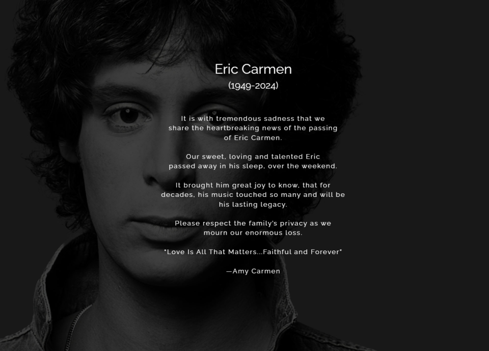美國經典分手歌-All-By-Myself--老牌男歌手Eric-Carmen離世