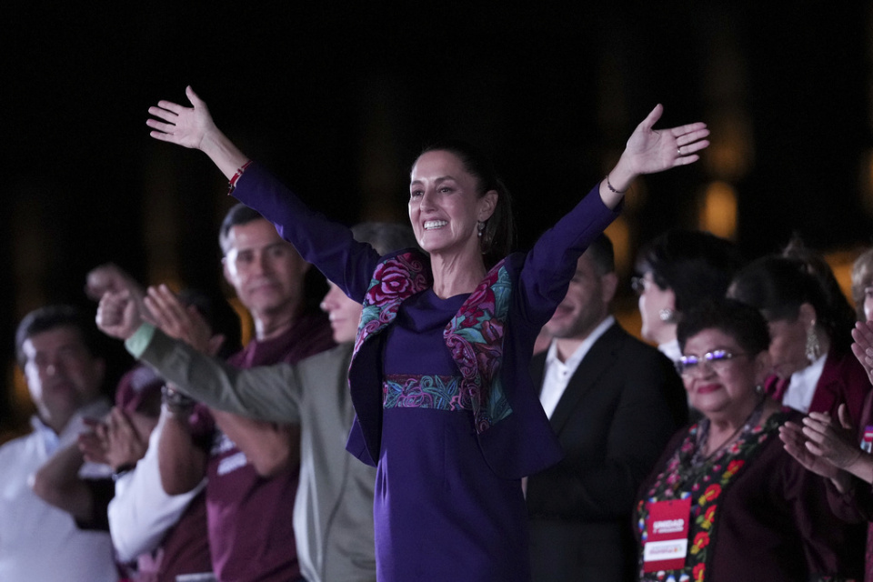 欣鮑姆贏得墨西哥總統大選-將於10月1日開始執政