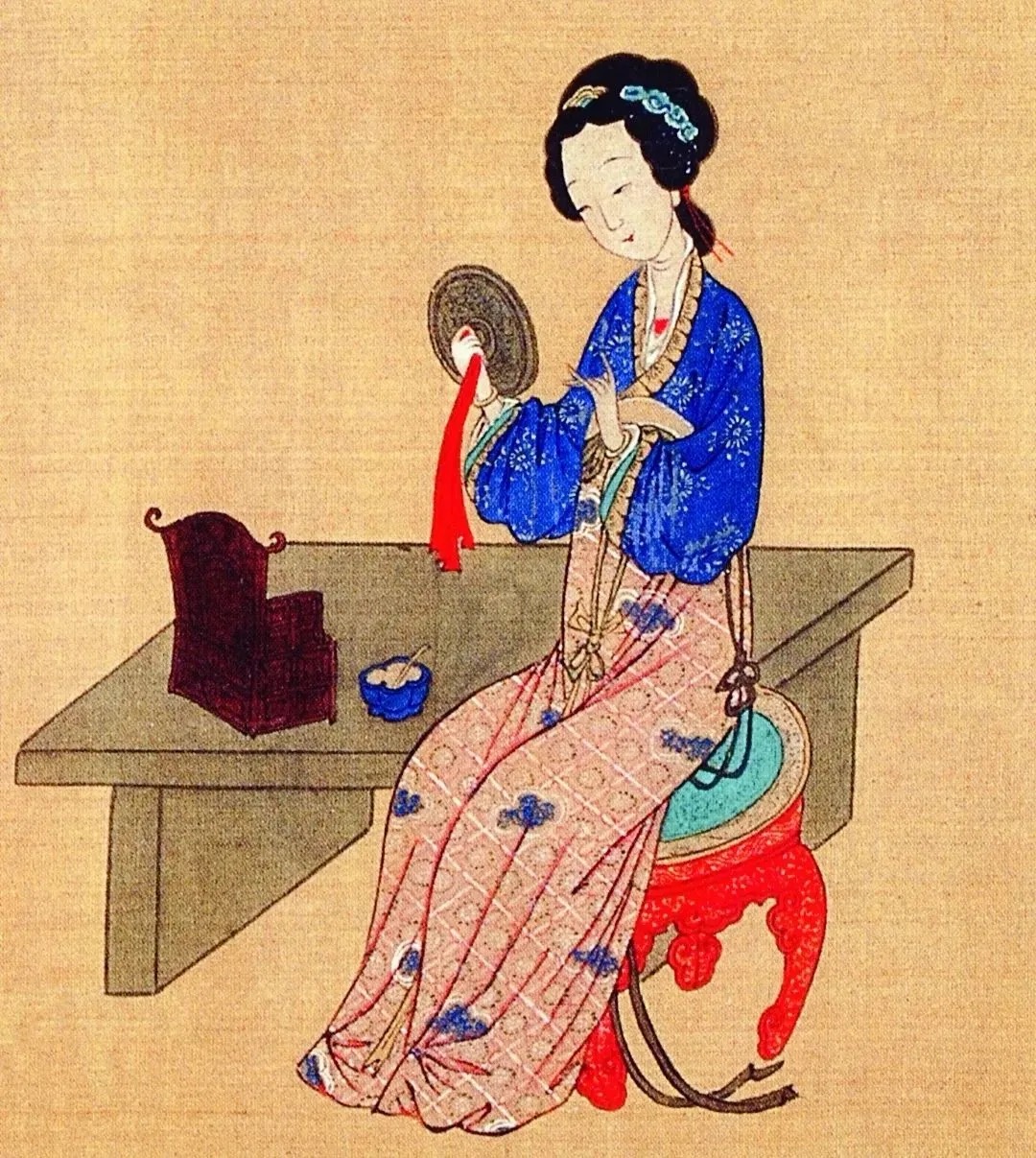 明代(公元1368年－公元1644年)四鳥荷花鏡 文化漫談｜鏡中帝王：由鏡子說起三段凝固的王朝興亡史