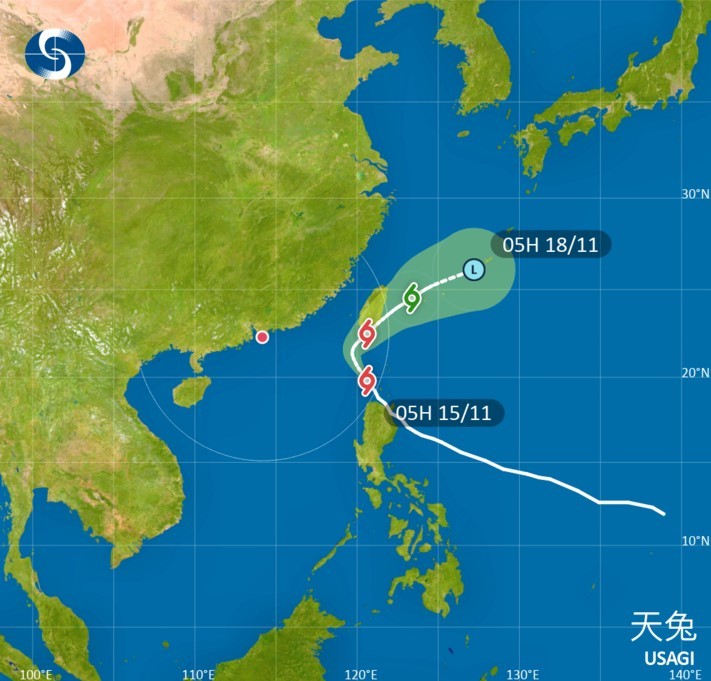 天文台-天兔進入本港800公里範圍-惟直接威脅機會不大