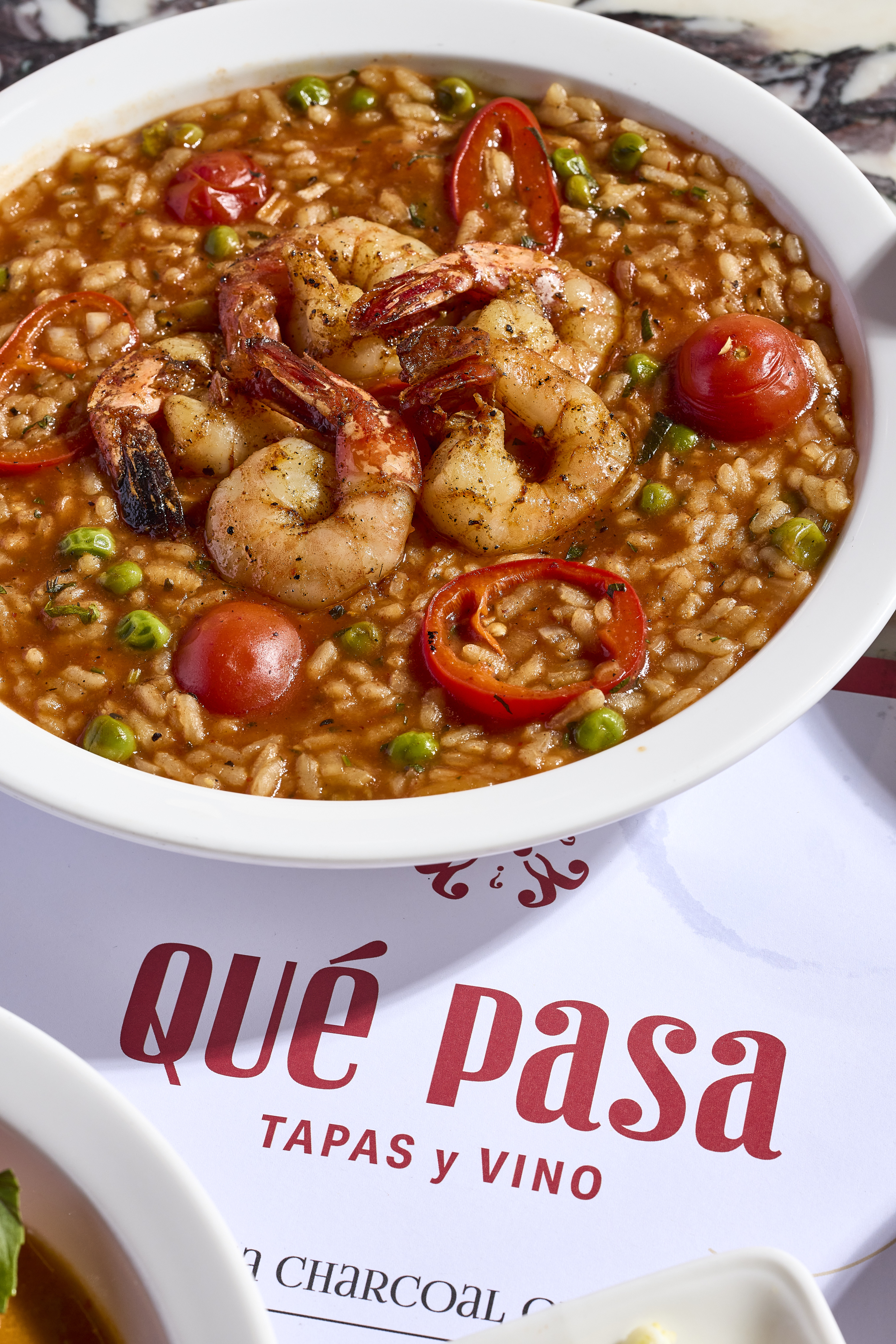 Qué Pasa Free-flow Tapas Club - Juicy Prawn Rice with beans 1.jpg