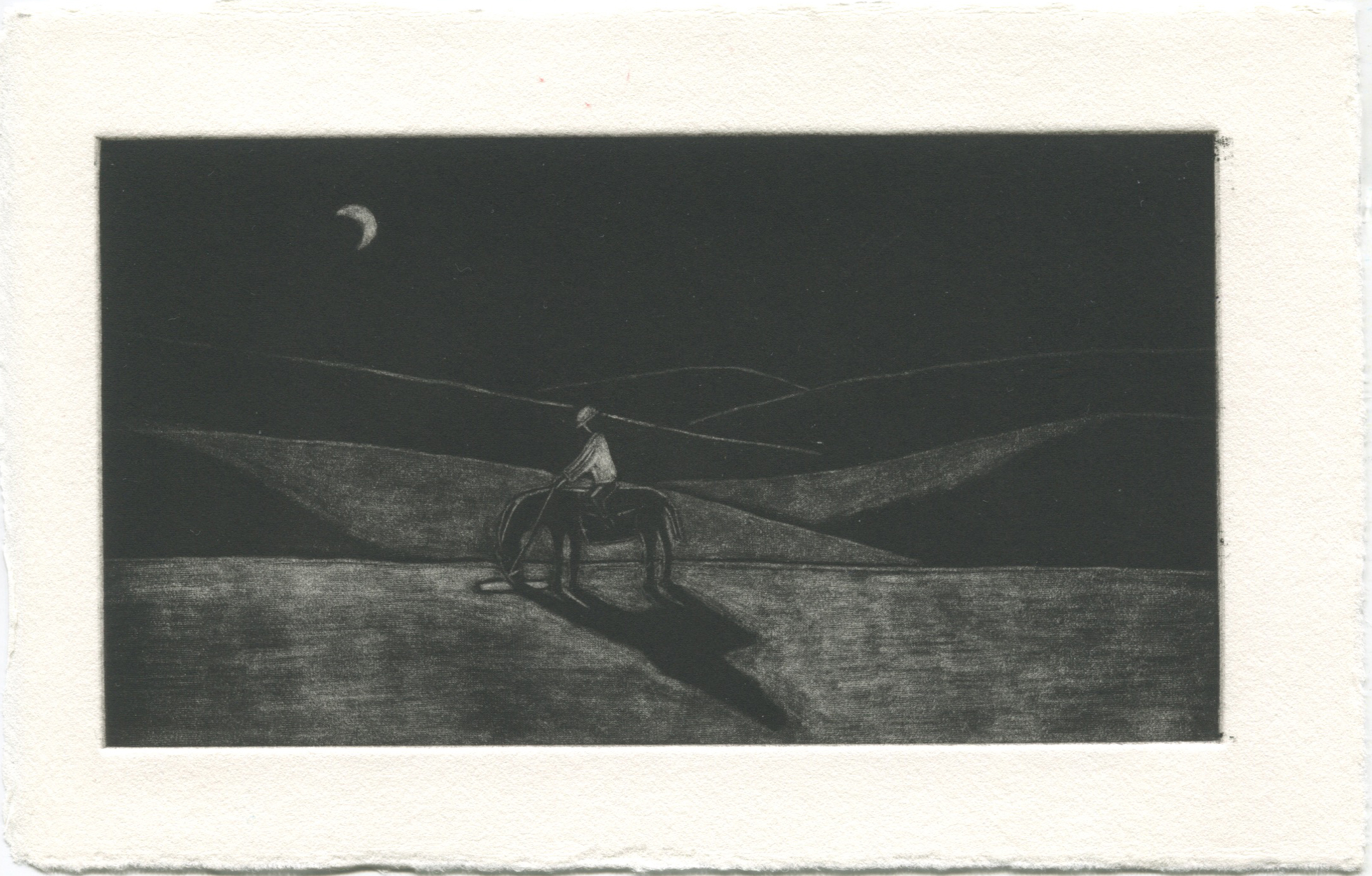 版畫展作品_林建才_騎著馬去到邊疆_美柔汀紙本_edition of 3_15x8cm_2023.jpg