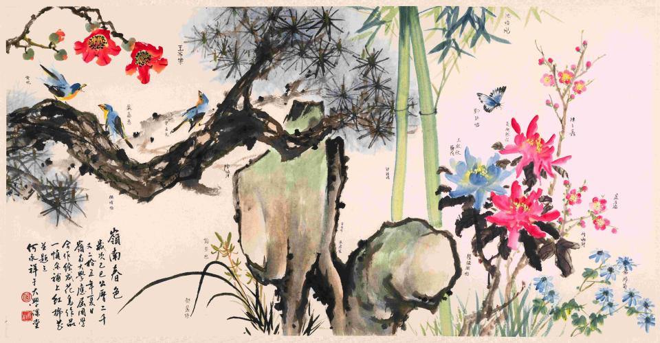 文化走访-师生齐心承传圆满-何永祥携20岭大学生共创-岭南春色