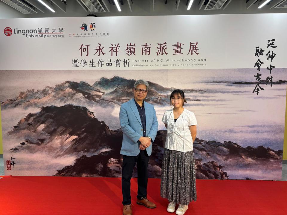 文化走访-师生齐心承传圆满-何永祥携20岭大学生共创-岭南春色