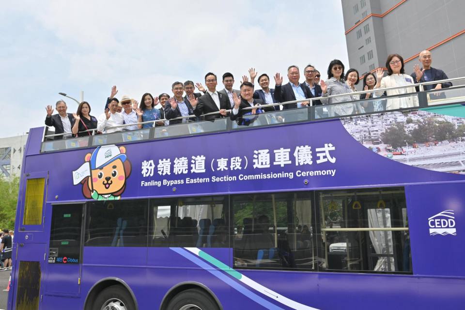 北都首個大型運輸基建-粉嶺繞道東段今早通車交通暢順