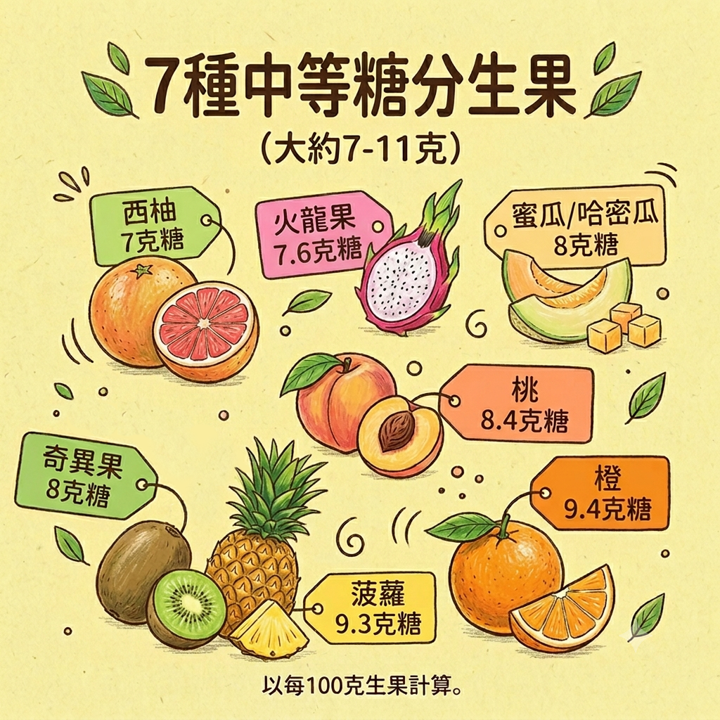 身心有營飲食法則-教你避開高糖炸彈-生果糖分大比拼-夏日消暑一款水分比西瓜更高