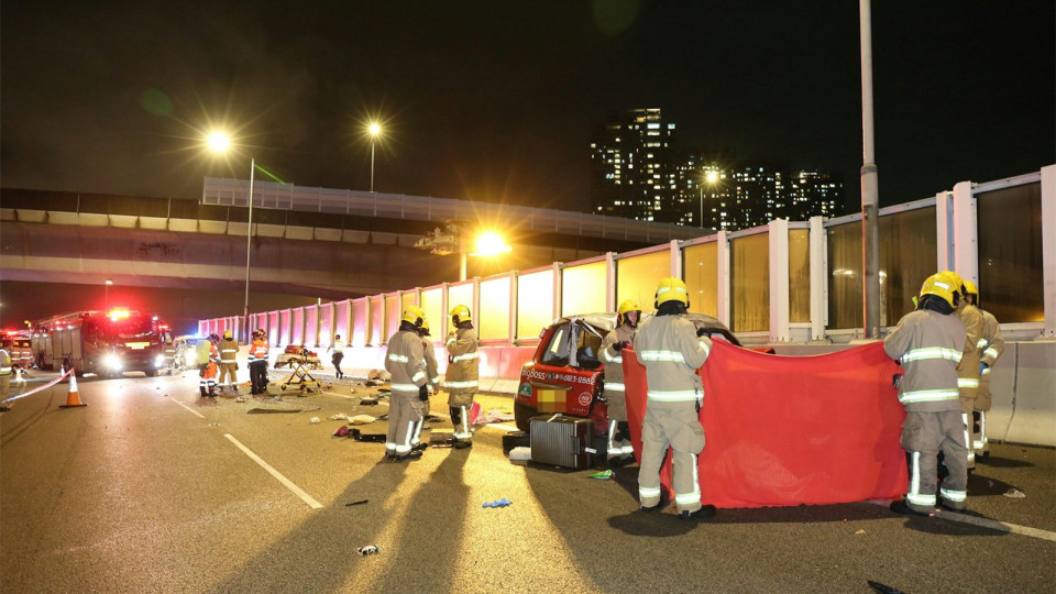 青沙公路車禍休班消防員偕妻亡-上周三曾於觀塘救回墮海老翁