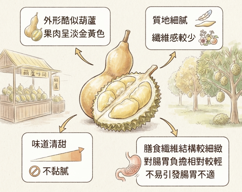 葫蘆榴槤（圖：AI圖片）