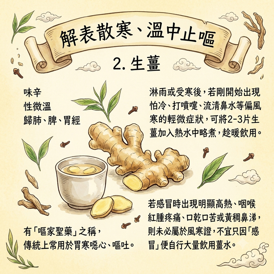 亭嘉的中醫日常-家中常備的5種藥食材-不適時的日常調理