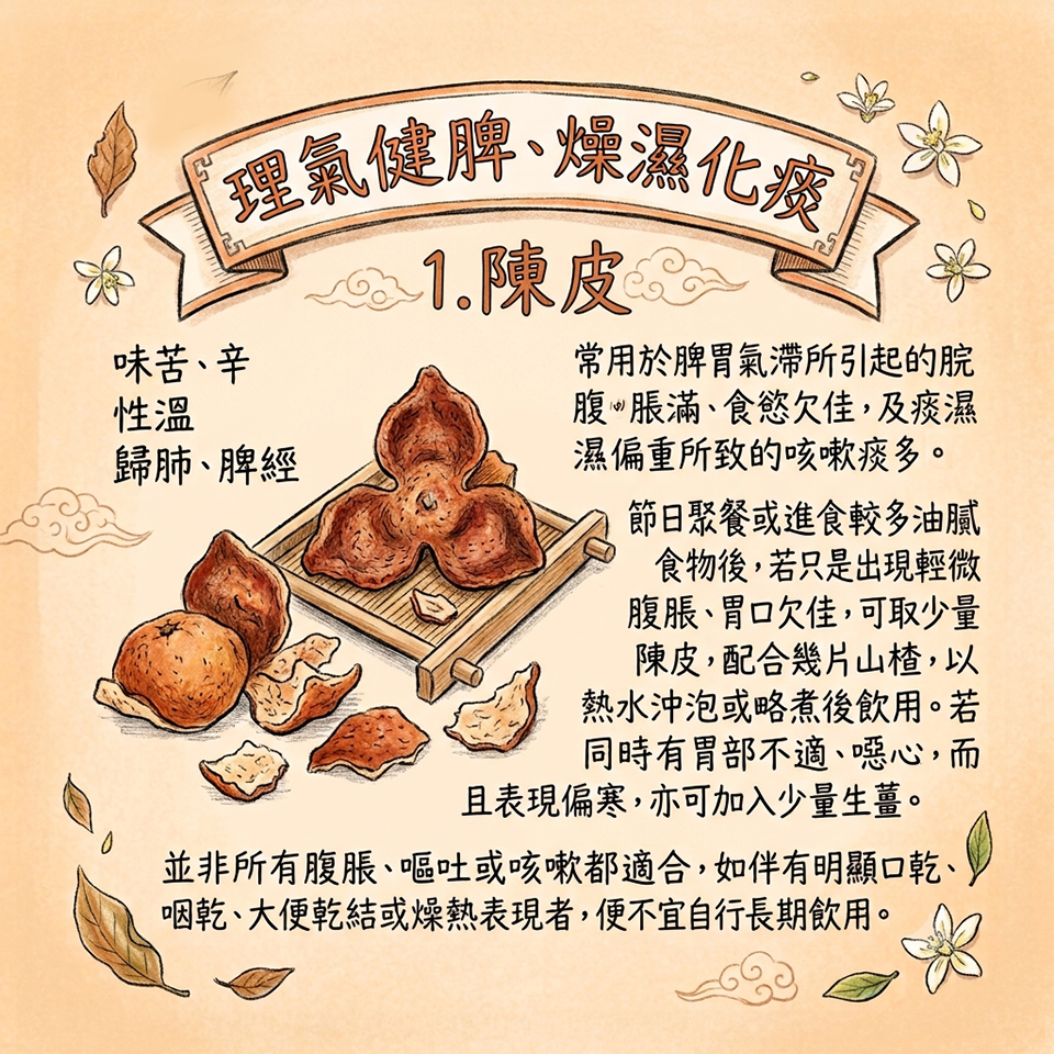 亭嘉的中醫日常-家中常備的5種藥食材-不適時的日常調理