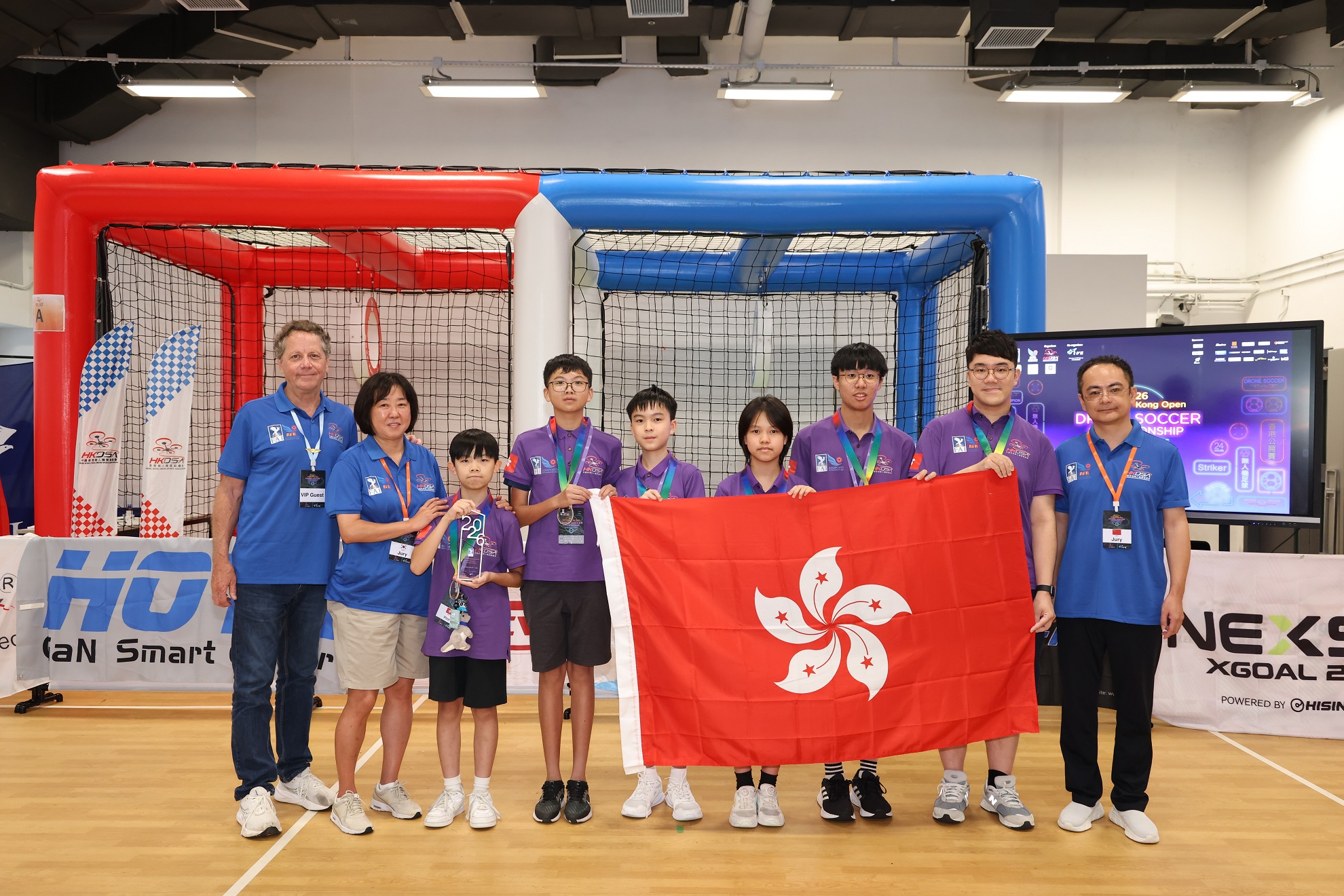 首屆FAI無人機足球公開賽收官-港隊過關斬將奪得亞軍