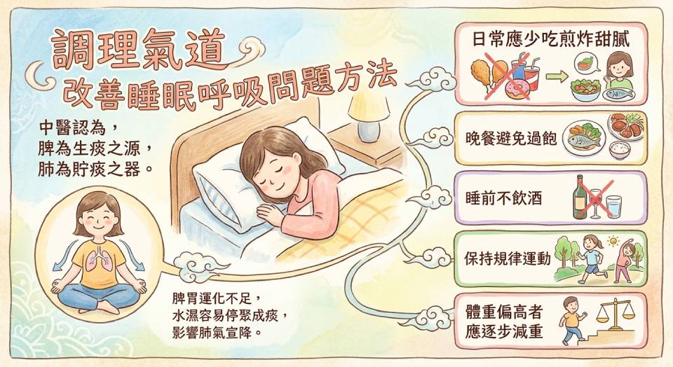 亭嘉的中醫日常-睡眠呼吸暫停與打呼-中醫如何調理你的-氣道