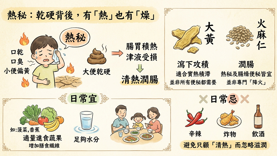 亭嘉的中醫日常-便秘也有-軟硬-之分-別一味吃大黃瀉火