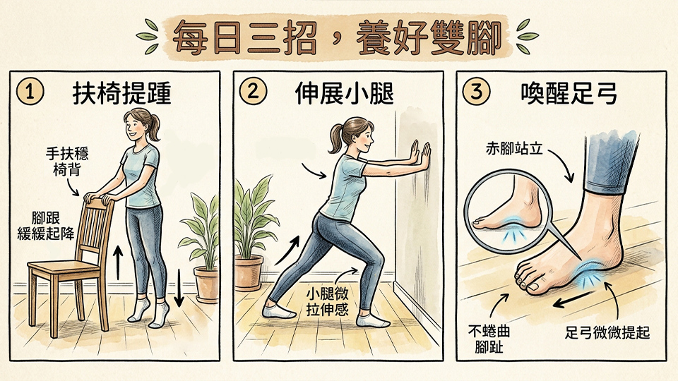 亭嘉的中醫日常-鞋底總是磨歪-從步態認識經絡-三招養好雙腳