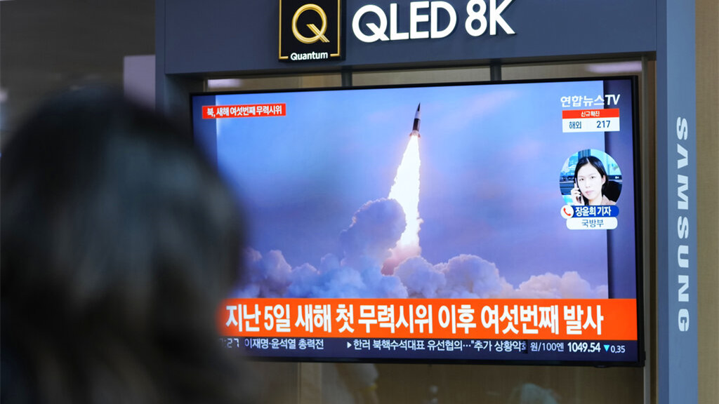 北韓向東部海域發射兩枚懷疑短程導彈　青瓦台譏或為刷存在感