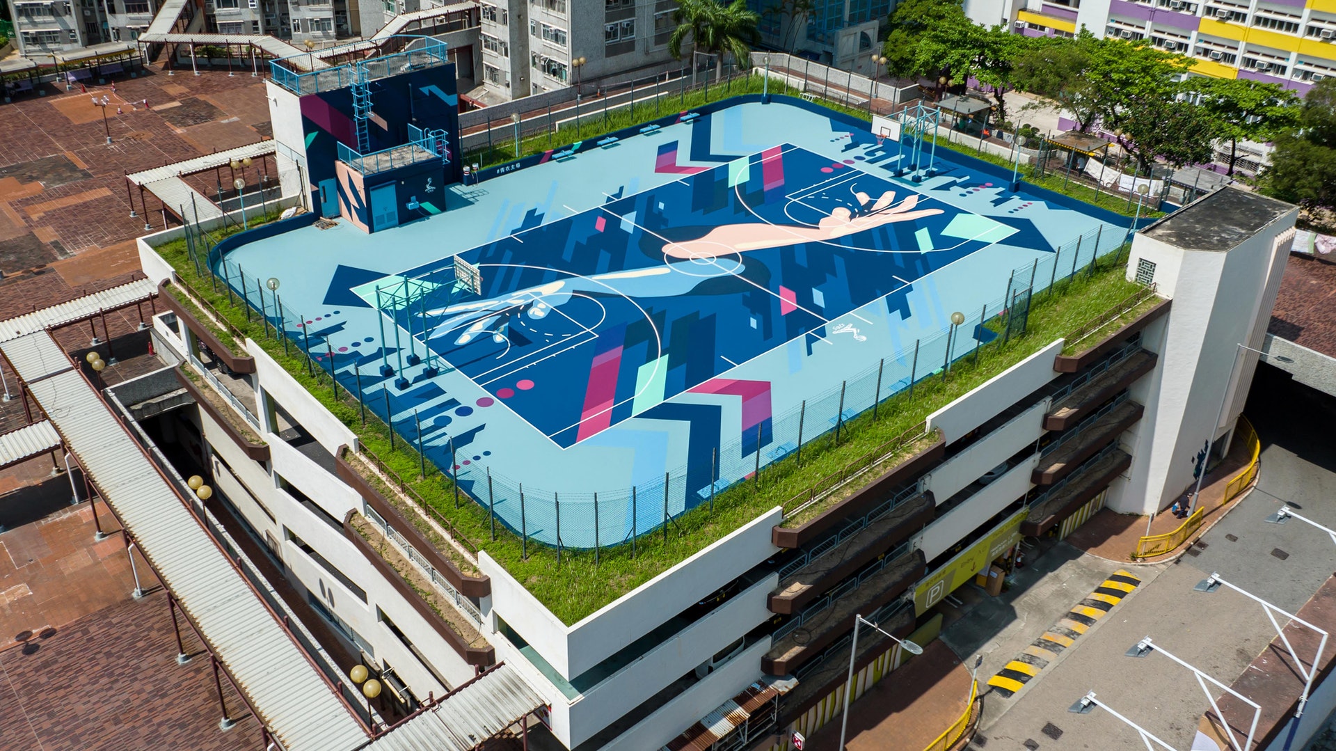 青衣籃球場5月18日重開！由日本藝術家翻新＋香港元素 打造最潮街頭藝術打卡點