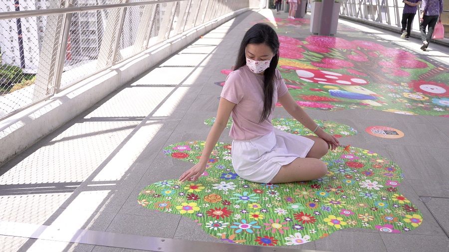 「深♡心花橋賀回歸」深水埗舉行　「世紀大橋」設3D立體地貼吸引行人打卡