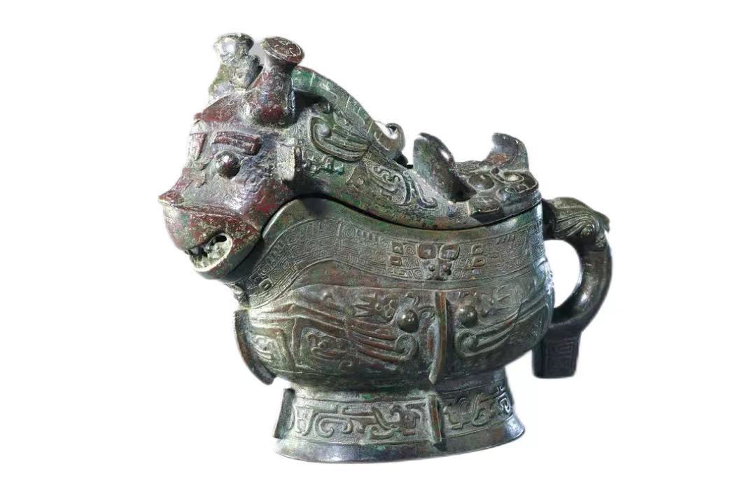 青銅器青銅中国古美術青銅鼎-