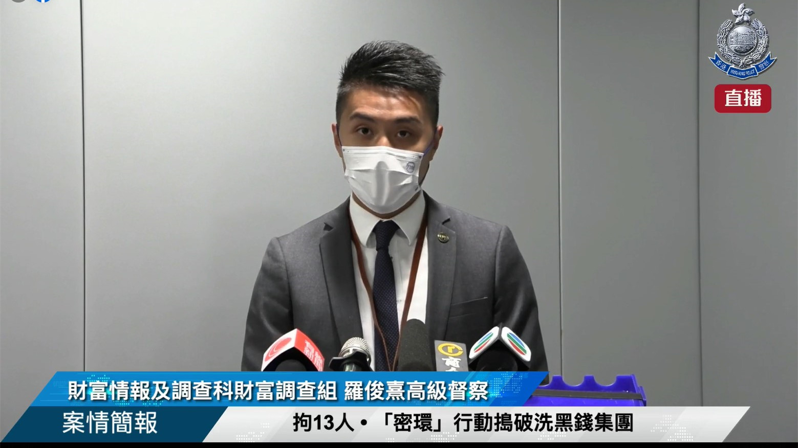 警破用20戶口清洗黑錢集團涉14億元拘13人