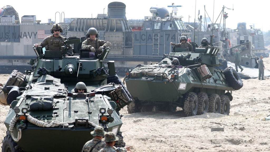 美國南韓實施師級規模聯合登陸突擊演習　五年來首次