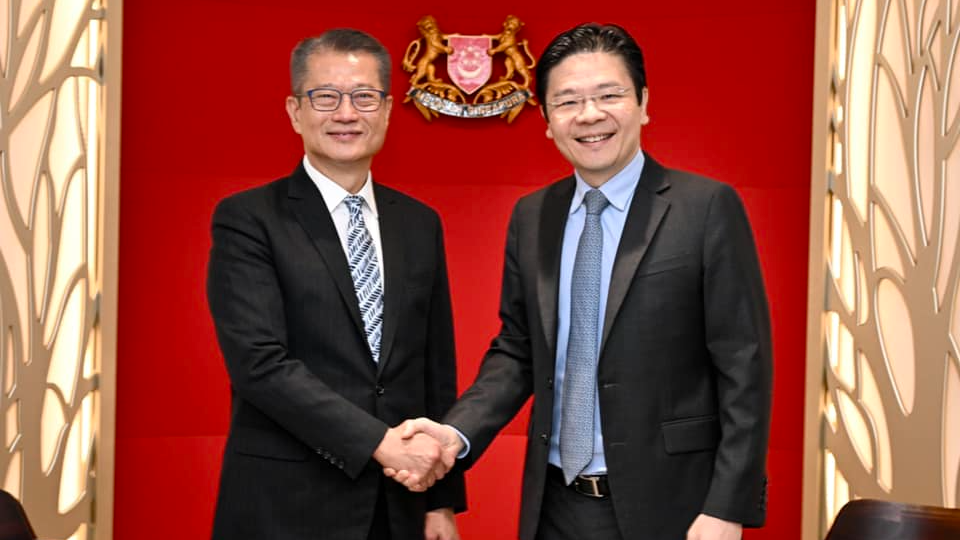 陳茂波晤新加坡副總理兼財政部長黃循財　就環球市場發展及宏觀經濟形勢交流