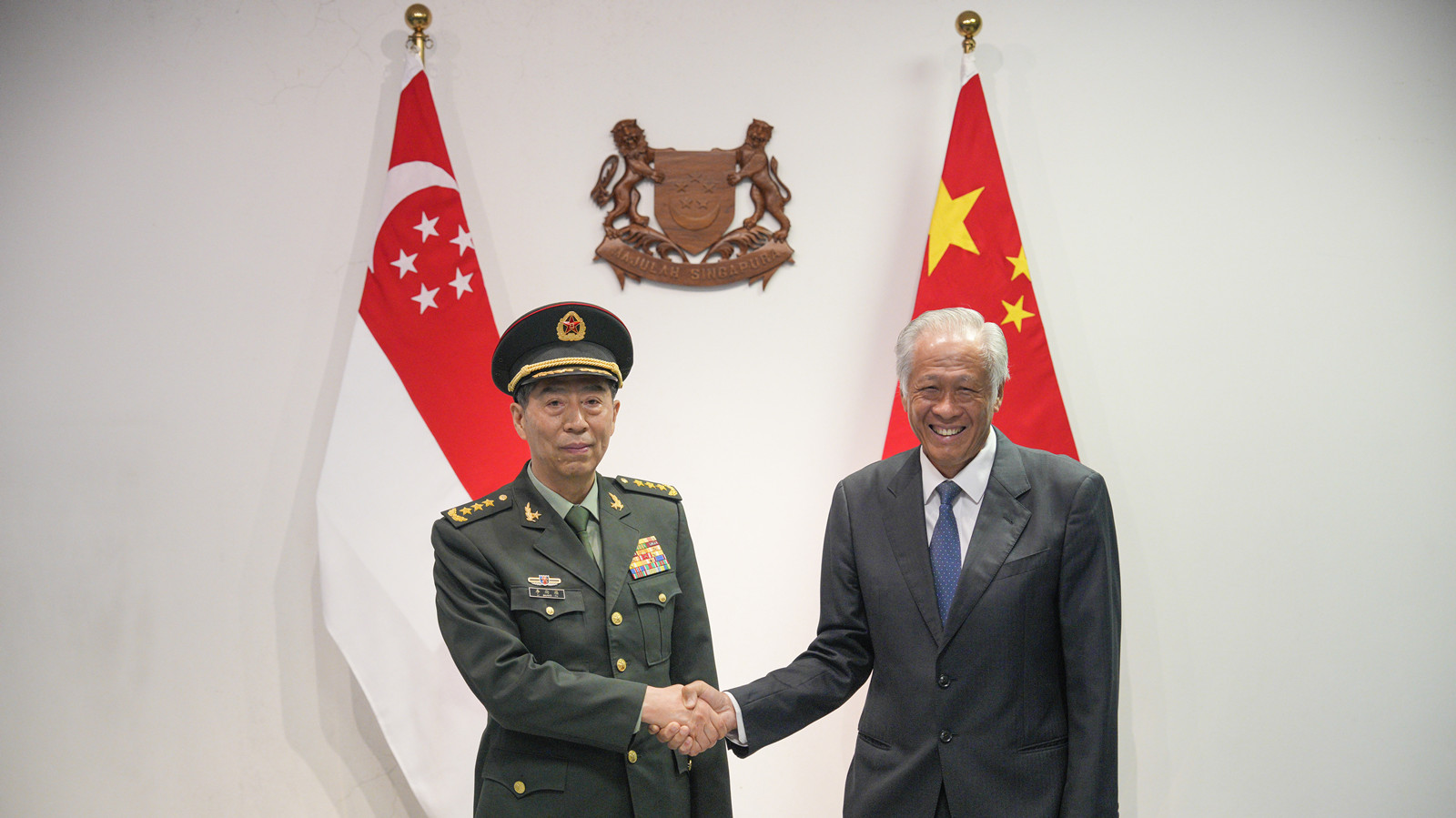 與新加坡防長會晤　李尚福指台灣問題是中國核心利益中的核心