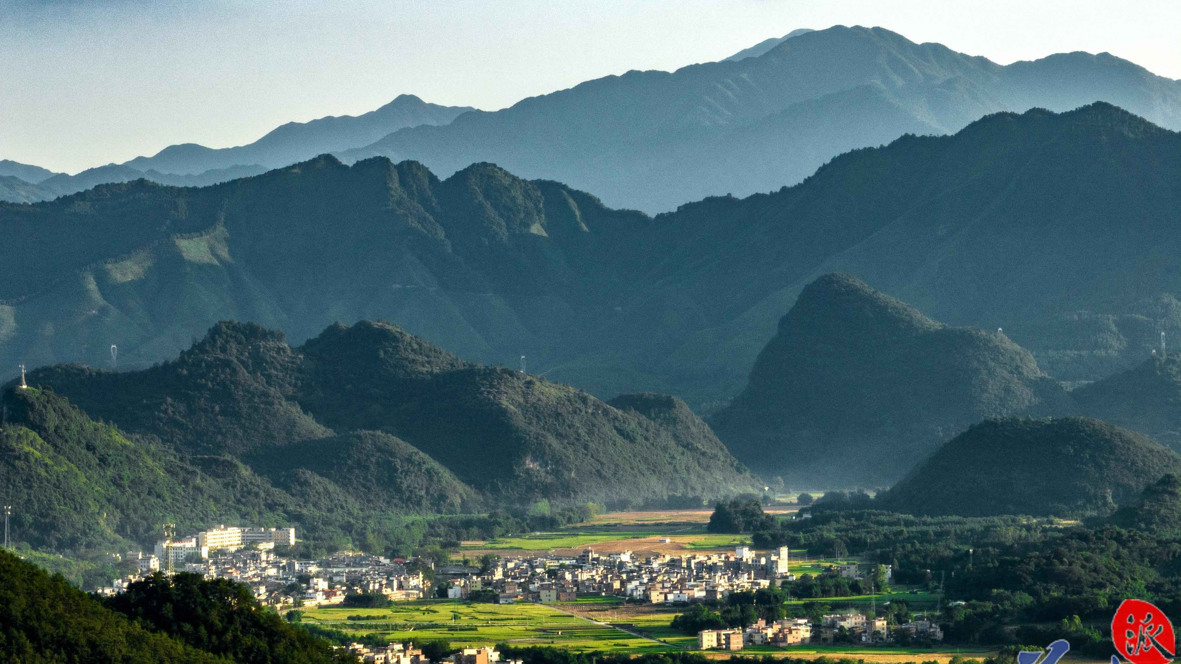 大美嶺南-清遠連州寨江村-墟煙依依-青溪翠微