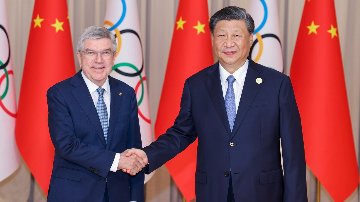 杭州亞運-習近平會見國際奧委會主席巴赫-指要堅持體育非政治化原則