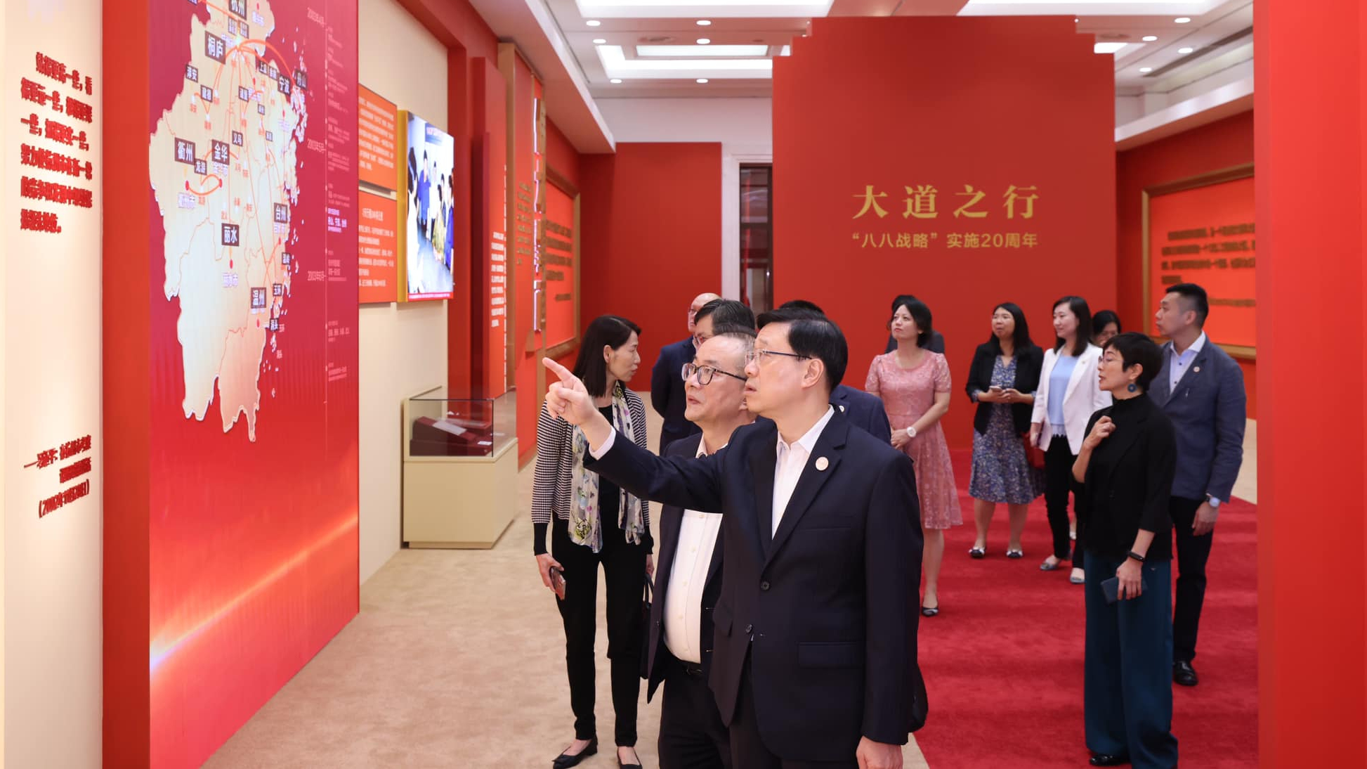 李家超浙江參觀-八八戰略-展覽-期望浙港加強交流合作