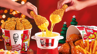 KFC炸雞芝士火鍋大熱回歸-同步推本地插畫家ISATISSE聨乘聖誕限定包裝