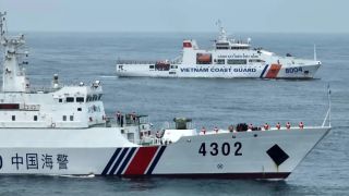 中越海警今年首次北部灣海域聯合巡邏-四艦累計巡邏49小時