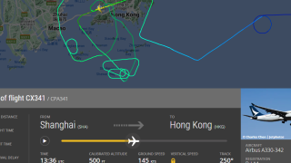 國泰上海來港航班兩度降落失敗-飛機劇烈顛簸乘客哭泣嘔吐