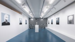看展覽---日本藝術家松山茂樹香港首次個展-黑白迷彩勾勒人物肖像