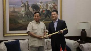 中國駐印尼大使陸慷離任-辭行拜會印尼當選總統普拉博沃