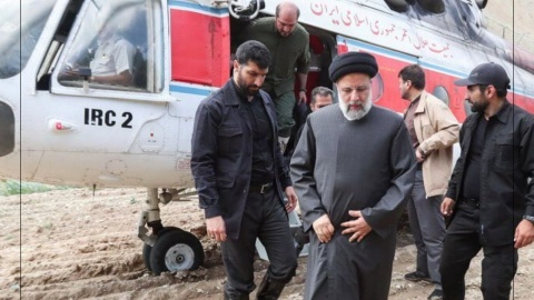 搭載伊朗總統直升機發生「硬著陸」事故