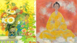 賞畫-越南藝術家黎譜與武高談精品畫作將拍賣-柔和筆觸展示異國風韻