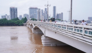 颱風摩羯-受殘餘環流降雨影響-廣西邕江或現2001年以來最高洪峰