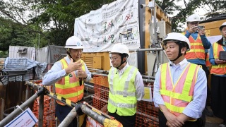 孫玉菡視察地盤-呼籲承建商僱主及工人注意密閉空間工作安全