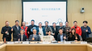 何永賢與香港建造業分包商聯會會面-介紹簡樸房規管建議方案