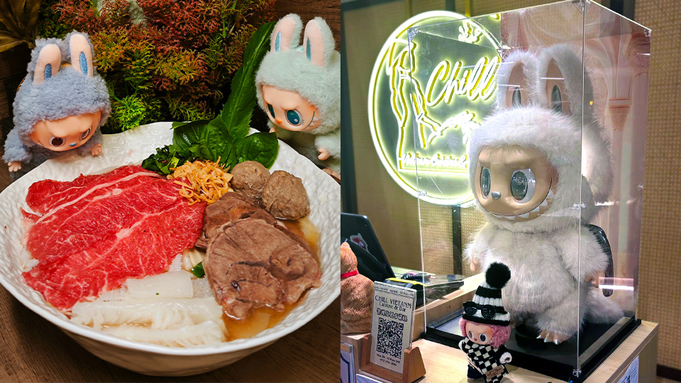 越南料理店晚市大送LABUBU!滿額免費即抽即中盲盒、巨型白天使大首領ZIMOMO公仔