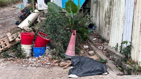 毒狗案-上水4狗疑遭毒殺-警方到場調查