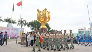 五四運動106周年-金紫荊廣場舉行升旗禮-青年制服團隊宣讀-五四宣言