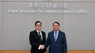 陳國基晤申訴專員-就強化部門管理制度及績效問責等交換意見