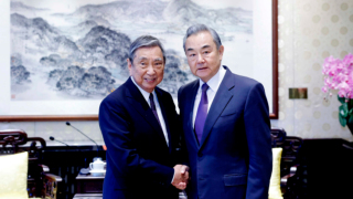 王毅晤河野洋平--以民促官-對中日關係發展有重要現實意義