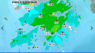 天文台-強陣風繼續吹襲香港-大澳錄得每小時約80公里的強陣風