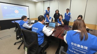 當局舉行-全政府動員-級別桌面演練-測試動員效率及跨部門聯絡通訊機制